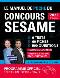 Le Manuel de POCHE du concours SESAME