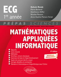 Mathématiques appliquées - Informatique - prépas ECG 1re année - Nouveaux programmes