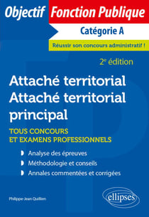 Attaché territorial, Attaché territorial principal - Tous concours et examens professionnels - Catégorie A
