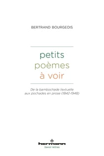 Petits poèmes à voir - De la bambochade textuelle aux pochades en prose (1842-1948)