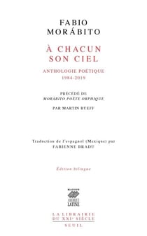 À chacun son ciel - Anthologie poétique. 1984-2019