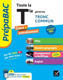 Prépabac - Toute la Tle générale (tronc commun) - Bac 2027 (toutes les matières) - Philo, Histoire-Géographie, Enseignement scientifique, Anglais