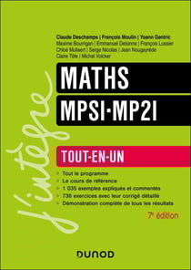 Maths MPSI-MP2I Tout-en-un - 7e éd. - Tout-en-un