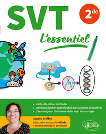 SVT L'essentiel - 2de - Pour réussir vos révisions avec de nombreuses figures en couleurs et vidéos explicatives