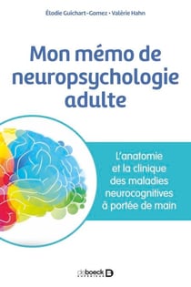 Mon mémo de neuropsychologie adulte - L'anatomie et la clinique des maladies neurocognitives à portée de main