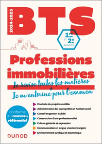 BTS Professions immobilières - Réforme Nouveau programme - 2024-2025 - 1re et 2e années