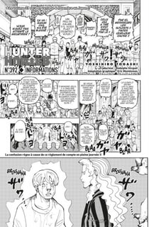 Hunter X Hunter - Tome 38 - Chapitre 392 - Informations