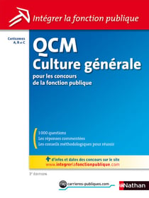 QCM Culture générale Catégories A, B et C - Ouvrage numérique pdf