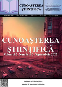 Cunoa?terea ?tiin?ifica, Volumul 2, Numarul 3, Septembrie 2023