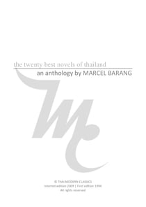 The 20 best novels of thailand - An anthology