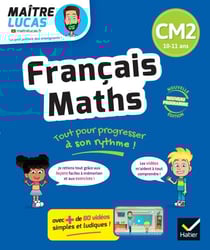 Français et Maths CM2 - Nouveau programme - Cahier de soutien avec des vidéos - Leçons et exercices corrigés