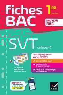 Fiches bac - SVT 1re générale (spécialité) - tout le programme en fiches de révision détachables