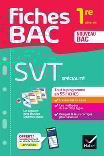 Fiches bac - SVT 1re générale (spécialité) - tout le programme en fiches de révision détachables