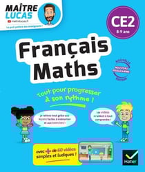 Français et Maths CE2 - Nouveau programme - Cahier de soutien avec des vidéos - Leçons et exercices corrigés