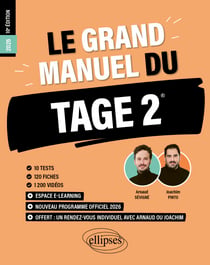 Le Grand Manuel du TAGE 2 - 10 tests blancs + 120 fiches de cours + 1200 vidéos