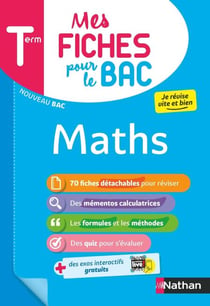 Mathématiques Terminale - Mes fiches pour le BAC Tle - BAC 2027 - EPUB