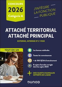 Concours Attaché territorial, Attaché principal - Tout-en-un - 2026 - Externe, interne et 3e voie