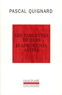 Les Tablettes de buis d'Apronenia Avitia