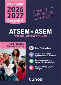 Concours ATSEM/ASEM - 100 Fiches et 1 000 QCM - 2026-2027
