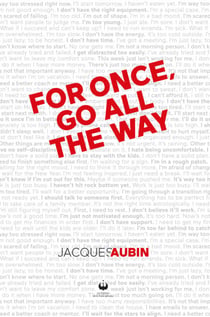 For once, go all the way
