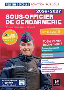 Réussite Concours - Sous-officier de gendarmerie - 2026-2027- Préparation complète