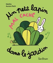 Un petit lapin mal caché dans le jardin