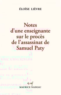 Notes d'une enseignante sur le procès de l'assassinat de Samuel Paty