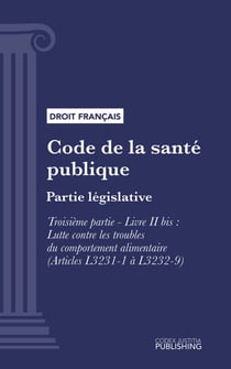 Code de la santé publique - Partie législative -Troisième partie : Lutte contre les maladies et dépendances. - Livre II bis : Lutte contre les troubles du comportement alimentaire (droit français)
