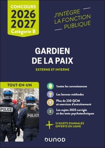 Concours Gardien de la paix 2026 - 2027 - Tout-en-un
