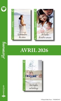 Pack mensuel Harmony - 3 romans (Avril 2026)