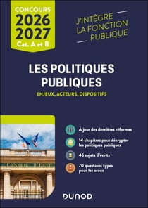 Les politiques publiques 2026-2027 - Catégories A et B