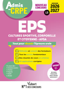 Admis au CRPE 2026-2027 – Epreuve orale d’admission L3 – EPS - Toutes les clés de la réussite