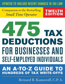 475 Tax Deductions for Businesses and Self-Employed Individuals - An A-to-Z Guide to Hundreds of Tax Write-Offs