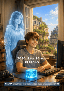 2030 : Léo, 16 ans et son IA - Neuf IA imaginent leur interaction avec un jeune en 2030