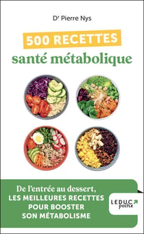 500 recettes santé métabolique