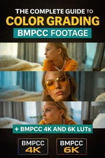 BMPCC Color Grading Ebook and LUTs Pack for Blackmagic Pocket Cinema Camera 4K and 6k