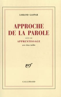 Approche de la parole/apprentissage