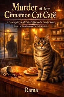 Murder at the Cinnamon Cat Café - A Cozy Mystery with Cats, Coffee, and a   Deadly Secret — Book 1 of The Cinnamon  Cat Café Mysteries, #1