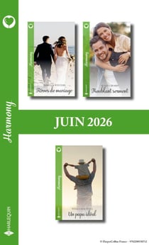 Pack mensuel Harmony - 3 romans (Juin 2026)