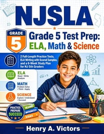 NJSLA Grade 5 Test Prep: ELA, Math &amp; Science