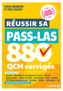 Réussir sa PASS LAS - 880 QCM corrigés - Conforme au nouveau programme