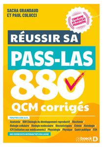 Réussir sa PASS LAS - 880 QCM corrigés - Conforme au nouveau programme