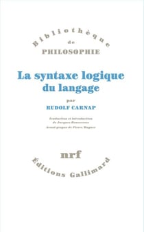 La syntaxe logique du langage