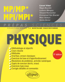 Physique MP/MP* MPI/MPI*