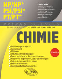 Chimie MP/MP* PSI/PSI* PT/PT*