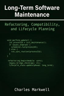 Long-Term Software Maintenance: Refactoring, Compatibility, and Lifecycle Planning - From Writing Native Code to Building Scalable and Maintainable Systems, #4