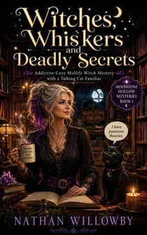 Witches, Whiskers and Deadly Secrets: Addictive Cozy Midlife Witch Mystery with a Talking Cat Familiar (Moonstone Hollow Mysteries Book 1) - Moonstone Hollow Mysteries, #1