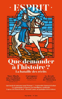 Esprit - Que demander à l'histoire ? - Mai 2026