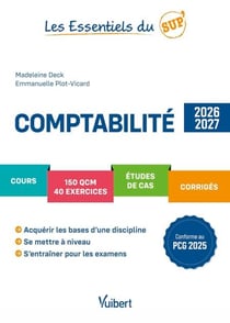 Comptabilité 2026/2027 - Cours - QCM - Exercices - Etudes de cas - Corrigés