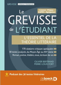 Le Grevisse de l’étudiant - L’essentiel de la théorie littéraire - 170 citations critiques appliquées à 30 textes littéraires - Roman, poésie, théâtre, essai, écriture de soi